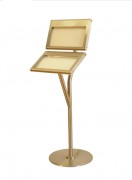 Porte-menu sur pied 2 plateaux 2A5x2A5