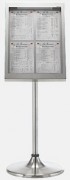 Porte menu vivaldi sur pied 4 pages