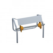 Dérouleur de bobine essuie-mains - 1 Rouleur Ø.350 mm - Sur pied ou Mural 