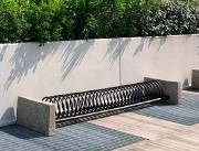 Porte-vélos en spirale crémaillère