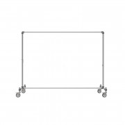 Porte-vêtements simple hauteur en acier galvanisé