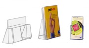 Porte-brochure de table en plexi - Format 1/3 A4 ou A5