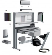 Table de contrôle qualité modulable en aluminium