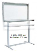 Table de contrôle qualité modulable en aluminium - Plateau stratitfié