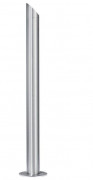Poteau en acier inoxydable ? 76 mm - H.900 mm + tête