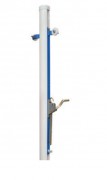 Poteaux de volley ball scolaires en aluminium - Tube ? 90 mm - Tension filet par cabestan