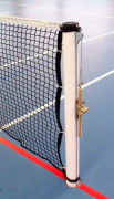 Poteaux terrain de tennis en aluminium plastifié - à sceller – Hauteur : 1.07 m – Tube carré ou rond