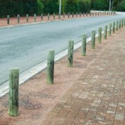 Potelet de ville en bois - Dim. ?120 ou ?140 x H600 ou 1000 mm