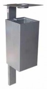 Poubelle de ville carrée - 55 L