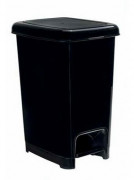 Poubelle à pédale en polypropylène - 10 à 60 L - Avec trappes colorés