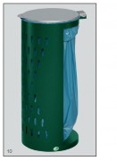 Poubelle compacte sans porte