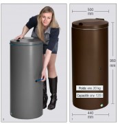 Poubelle d'extérieur 120 L