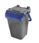 Poubelle en polypropylène avec couvercle basculant