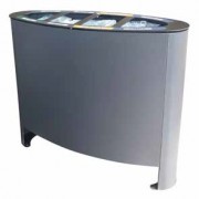 Poubelle extérieure inox - 4 compartiments 130 L