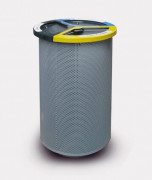 Poubelle tri sélectif 3 compartiments - 110 L -  sans ou avec couvercle