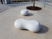 Pouf en béton écologique