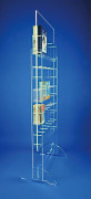 Présentoir brochure sur pied en plexi - 46 cases