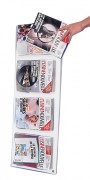 Présentoir mural magazine 4 cases