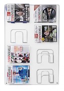 Présentoir mural magazine 8 cases