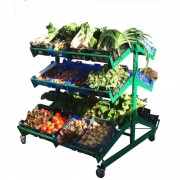 Présentoir fruits et légumes double face