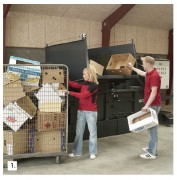 Presse à cartons horizontale automatique - Force 50t - Poids balles 500 kg