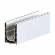 Profilé pour garde corps en verre - Pose au sol - Plage de 0,6 à 3 KN - Ep. verre 16,76 mm