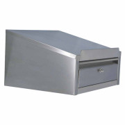 Pupitre mural en inox - 1 tiroir - L 500 mm ou 800 mm x P 400 x H 280 mm