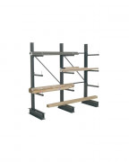 Rack cantilever léger - Capacité : 92 kg à 184 kg / bras - Hauteur : 200 cm - Profondeur : de 40 à 80 cm