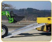 Rampe aluminium pour chargement engins