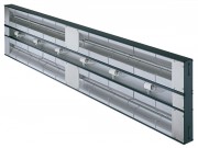 Rampe chauffante avec éclairage double infrarouge