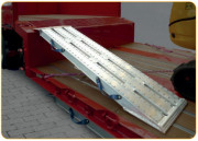Rampe de chargement alu pour porte engins