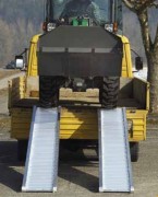 Rampe de chargement en aluminium porte engins lourds