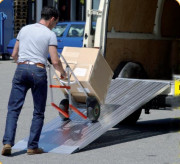 Rampe de chargement en aluminium repliable
