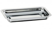 Ravier rectangulaire Inox 18% uni