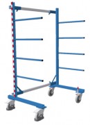 Rayonnage cantilever mobile - Charge 400 kg - 2 ou 3 montants - Simple ou double face