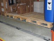 Rayonnage avec bac de rétention 1500 L