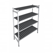 Rayonnage en aluminium polyéthylène pour chambre froide