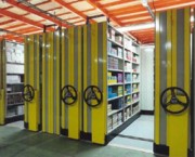 Rayonnage mobile mécanique papeterie