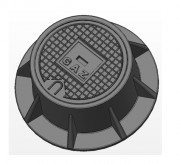 Regard pour gaz rond 250 KN