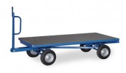 Remorque à 2 essieux directeurs - Charge de 2000 à 3000 kg - Hauteur de 530 à 605 mm