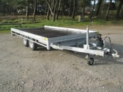 Remorque plateau basculant pour voitures