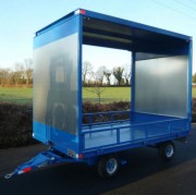 Remorque voiture simple essieu - Capacité 4 tonnes - Dim. 2800 x 1800 mm