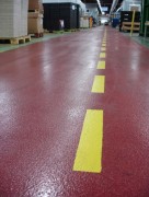 Revêtement allée de circulation en résine époxy avec quartz