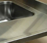 Revêtement plan de travail en inox pour laboratoire