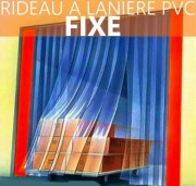 Rideau à lanière pvc fixe