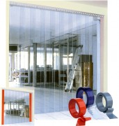 Rideau à lanières pvc souple transparent - Largeur de 200 à 400 mm - Epaisseur de 2 à 4 mm