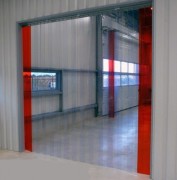 Rideau à lanières pvc coulissant