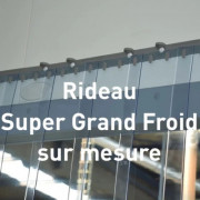 Rideaux à faible passage en pvc super grand froid