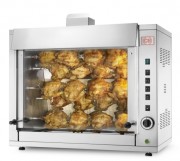 Rôtissoire à gaz professionnelle - 5 broches - Capacité 20 poulets