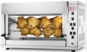 Rôtissoire électrique 4 ou 5.7 kW - 2 ou 3 broches - Capacité 8 ou 12 poulets